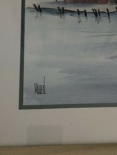 View Full Details About Beautiful Watercolor Painting By Terry Madden, "Boats In