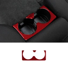For Colorado 2004-12/canyon 2005-12 Red Carbon Fiber Rear Cup Holder (4DR) Cover