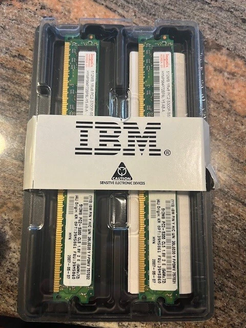 IBM Server Memory - 39M5861 1GB (2x512MB) PC2 - 5300 CL5 ECC DDR2 SDRAM - Image 2 of 2