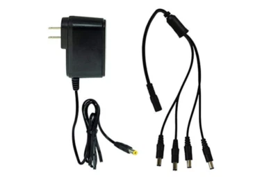 IVPET5805 Security Camera Adapter Night Owl Surveillance SPF-CAMP-2A 4-Way Power Splitter