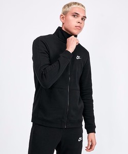 black nike tracksuit fleece