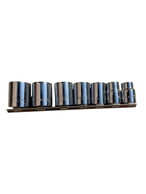 3/8'' Drive Socket Set S-K Tools 7 Pc 12pt Socket Set USA 3/8  - 3/4  NOS