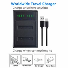 EN-EL19 DUAL USB Caricabatteria per Nikon Coolpix S2500 S3100 S4100
