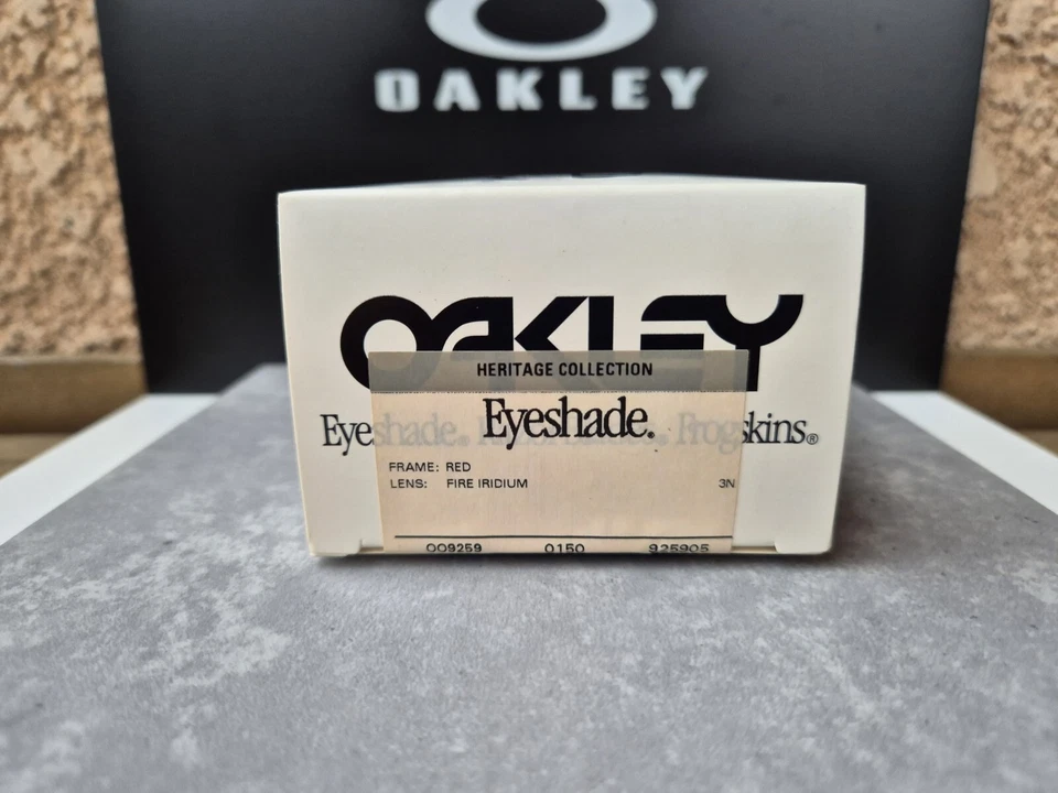 Oakley Eyeshade Red / Fire Iridium Rare Eyeshades Heritage 30 Years Vintage - Photo 3/4