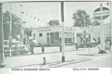 Tell City IN  Young's Standard Service Station 