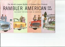 1960 AMC  Rambler American Dealer Sales Brochure w/ Club Coupe, Sedans, wagons
