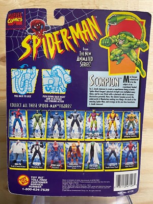 Marvel Comics Toybiz Spider-Man, The Animated Series, Scorpion | eBay
