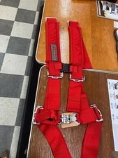Slasher Products 3"x3" 4-Point Safety Harness in Red ~ 026-2SRRB