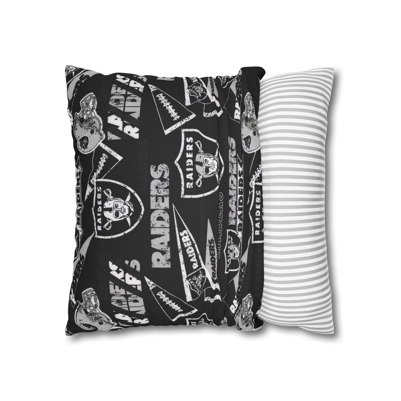 Las Vegas Raiders Spun Square Throw Pillow