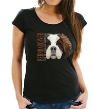 Damen T-Shirt Polygon BERNHARDINER  by Siviwonder Women Hund Hundemotiv