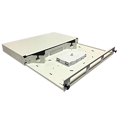 Fiber enclosure  (ODF Liu patch panel )  1U rack mount w/3 LGX  bays