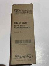 Baseboard End Cap LEFT Side 2" Slant/Fin Baseline 2000 Nu-White-Ships Free !!!