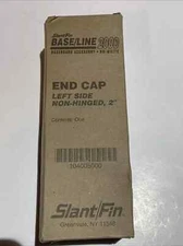 Baseboard End Cap LEFT Side  Slant/Fin  Nu-White