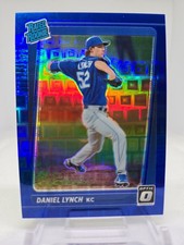 2021 Optic Daniel Lynch Rated Rookie 33/99 Blue Pandora Prizm #125 KC Royals