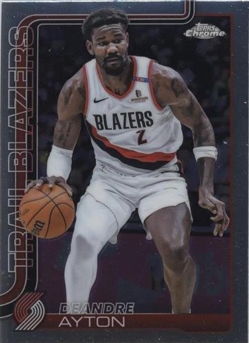 Deandre Ayton 2025-26 Topps Chrome Refractor Trail Blazers #168 | eBay