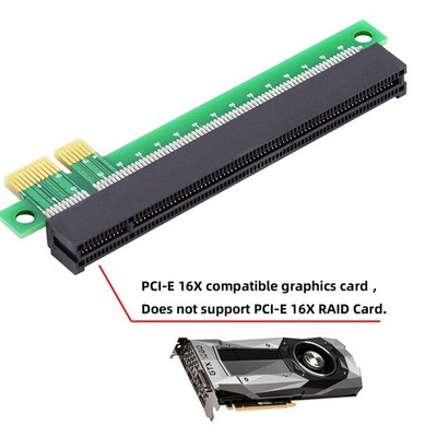 Chenyang PCI-E Express 1x to 16x Extender Riser Card Adapter Male to Female