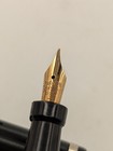 Parker DQ Striped Black Hard Rubber Fountain Pen 14k Soft Gold Nib Restored — photo 6
