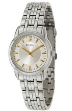 Bulova 96L192 Women's Analog Round Silver Dial Stainless Steel Dress Watch