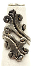 Vintage Taxco Silver Mexico 925 Wrap Design Ring Size 7