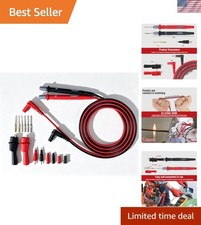 Professional Multimeter Leads Kit,Extra-Long Silicone Meter Leads 1000V 20A,...