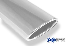 FOX Sportauspuff Edelstahl ESD 1x115x85mm für Honda Civic VII 5-türer EU7 EU8