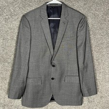 J.Crew Blazer Mens 40R Gray Ludlow Tollegno Wool Coat Two Button Double Vent
