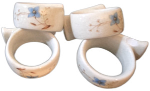 4 Mikasa Day Dreams Napkin Rings