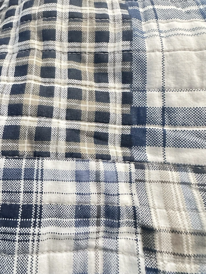 Eddie Bauer Home 100% Cotton Queen 92”x88” Tartan Plaid Reversible Multicolored - Image 2 of 4
