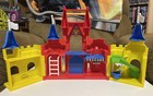 Vintage Arco Disney Castle Fold Up Playset Plastic w/5 Mini Figures Train Bike — photo 6