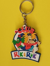 Porte clé vintage plastique souple : Club RIK & ROK (AUCHAN) personnages BD