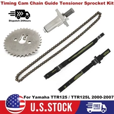 For YAMAHA TTR125 TTR125L Timing Cam Chain Guide Tensioner Sprocket Kit 2000-07 
