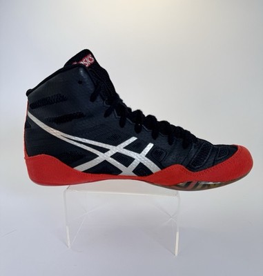ASICS JB Elite Wrestling Shoes US 7 Burroughs Black Red J3A1Y EUR 38 Split Sole