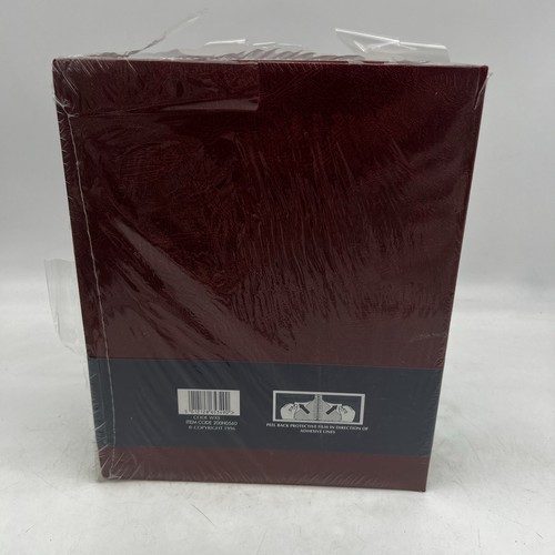 Photo Album 50 Page 100 Self Adhesive Side Burgundy New Old Stock Sealed - Picture 4 of 16
