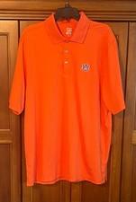 Auburn Cutter & Buck Men's 2XL Polo DryTec Orange Short Sleeve Moisture Wicking