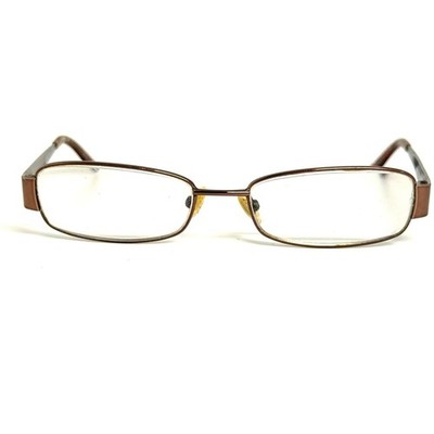 Marc by Marc Jacobs MMJ 505 V25 130 Brown Metal Rectangle Logo Glasses Frames