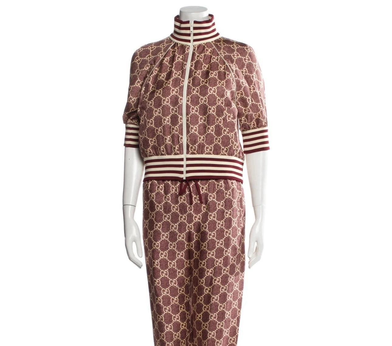 Gucci GG Supreme giacca di seta stampa 644588 XJCL5 5281 donna