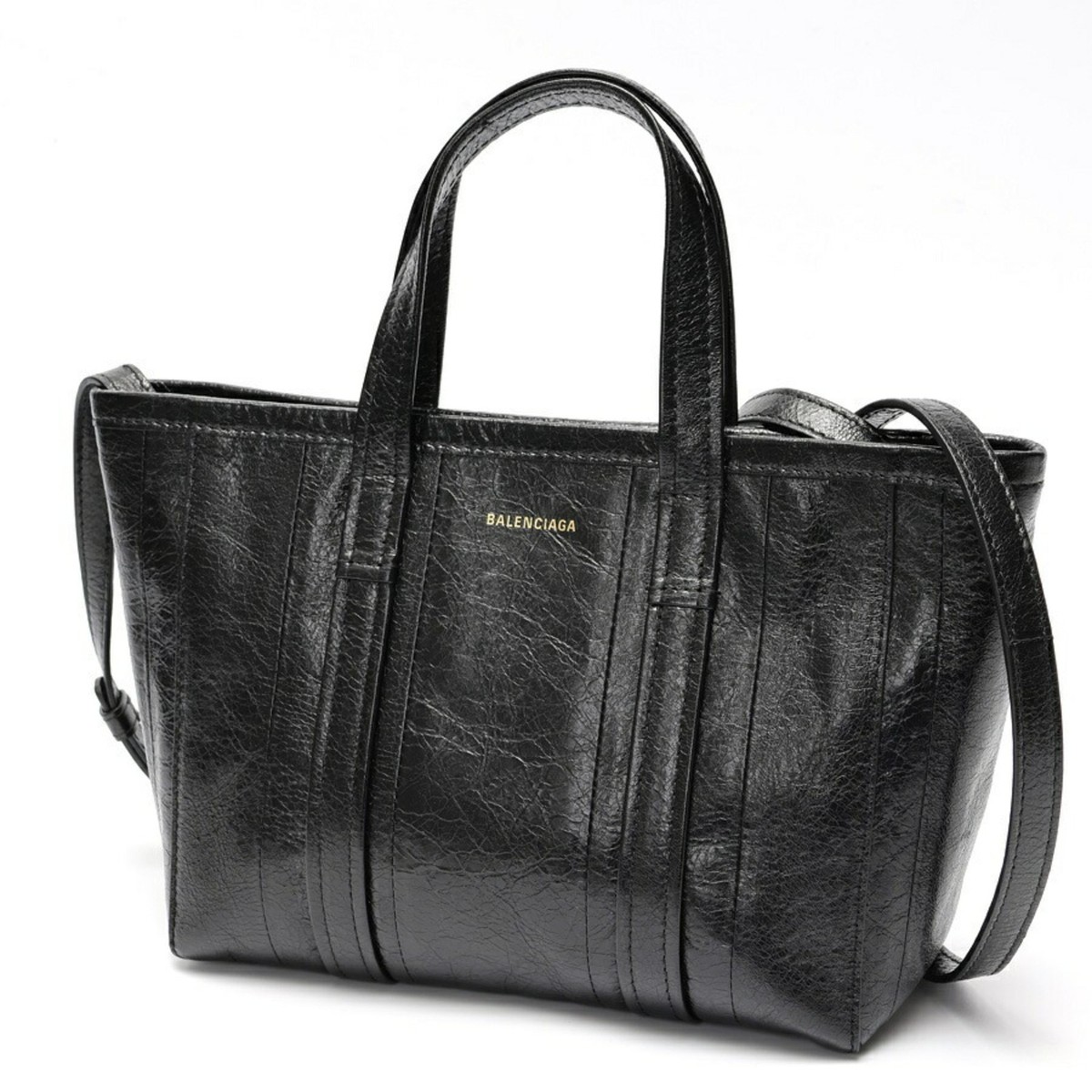 バッグ BALENCIAGA Barbes Midi Shopping Bag Balenciaga BALENCIAGA Barbes Small Tote Bag 671404 Leather Black S