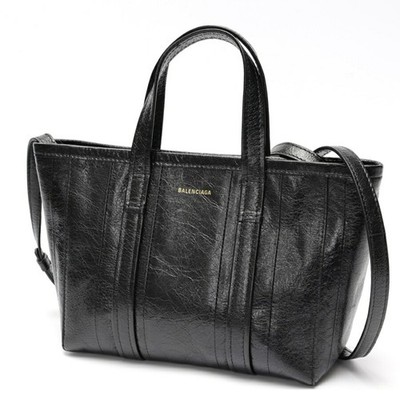 Balenciaga BALENCIAGA Barbes Small Tote Bag 671404 Leather Black S