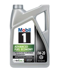 Mobil 1 Advanced Fuel Economy Full Synthetic Motor Oil 0W-20, 5 Quart, Freeship