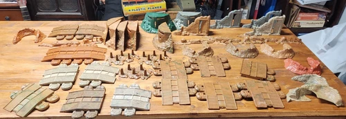 Large lot of Marx Battleground Accessories