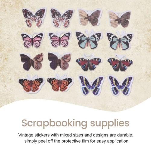200 Pieces Vintage Scrapbook Supplies Pack for Junk Journal Planners ...