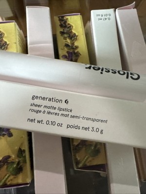 New Glossier Generation G Sheer Matte Lipstick In zip