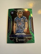 2022 Junya Ito #127 Japan Rookie RC Panini Prizm World Cup Qatar Green Wave