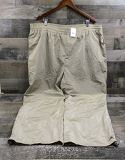 Good American Pants Womens 6 Brindle Wide Leg Track Pant Drawcord Hem New