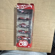 Hot Wheels 80th Anniversary 5-Car Diecast Set Bone Shaker Twin Mill Custom Otto