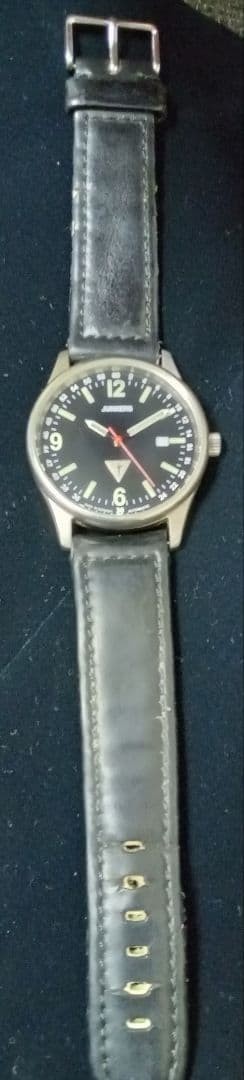 Junkers Automatic Watch Titanium Black Dial Date Exhibition Back