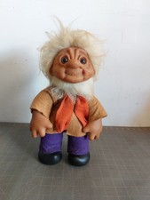 Vintage 1977 Thomas DAM Grandpa Troll Doll 14 Beard Denmark Huge