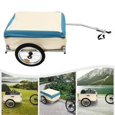 Bicycle Bike Cargo Trailer Steel Carrier Storage Cart Wheel Runner For Shopping