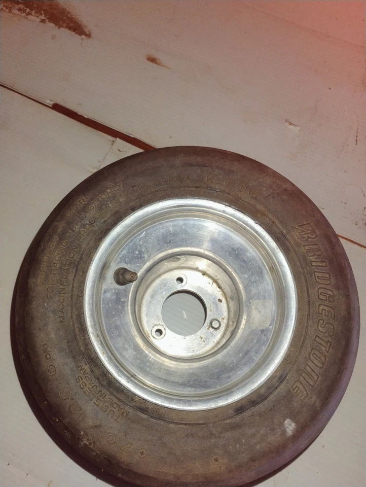 Go Cart Racing Aluminum Wheel With Bridgestone Tire - Image 2 of 2
