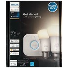 Philips Hue 563080 White E26 Bluetooth 75W Smart LED Starter Kit (NEW/OPEN BOX)